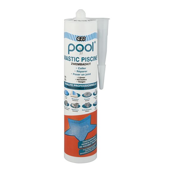 Mastic Piscine Pool Blanc 290ml - GEB