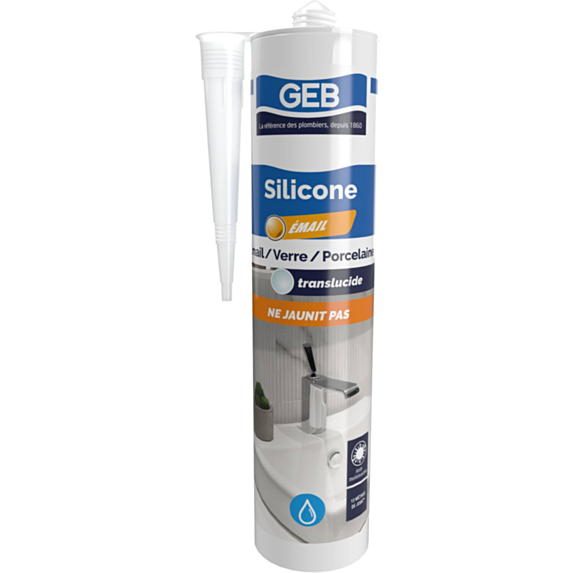 Mastic Silicone Emaille Transparent 280ml - GEB