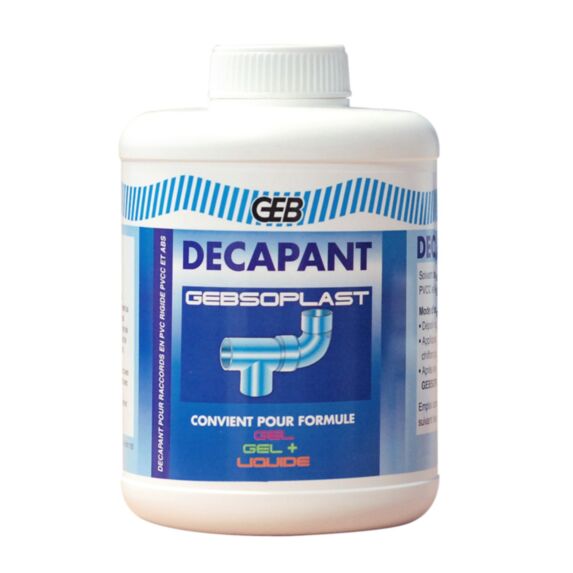 Solvant  de nettoyage  et améliore le collage canalisation PVC - GEB