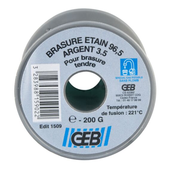 BOBINE ETAIN ARGENT 200 G 