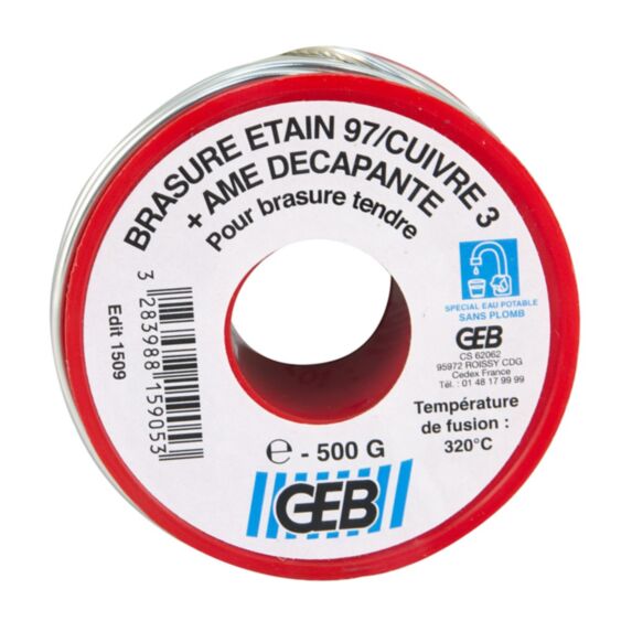 BRASURE ETAIN CUIVRE AME DECAPANTE