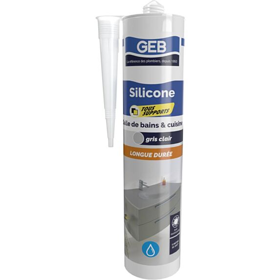 Silicone Tous Supports Gris 280ml - GEB