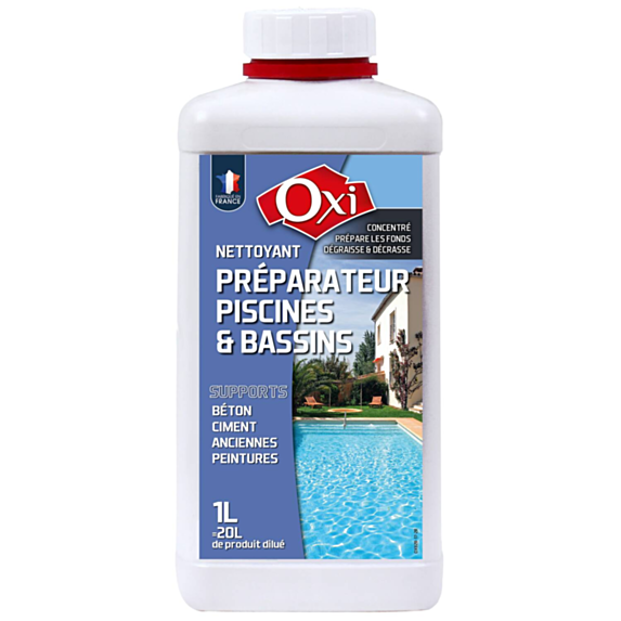 Nettoyant Préparateur Piscine Concentré 1L - OXI