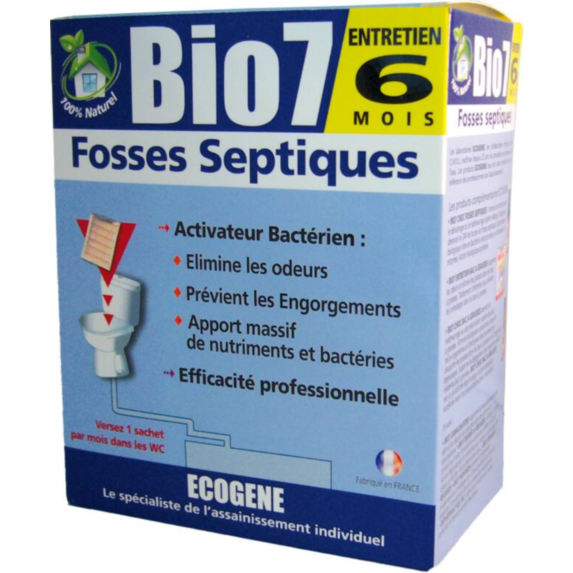 Entretien fosses septiques 6 mois Bio7 - ECOGENE