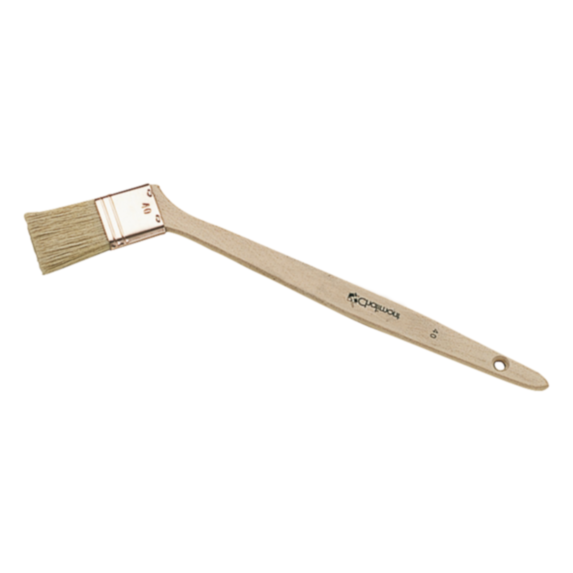 Brosse plate bâtiment coudée sur chant 35