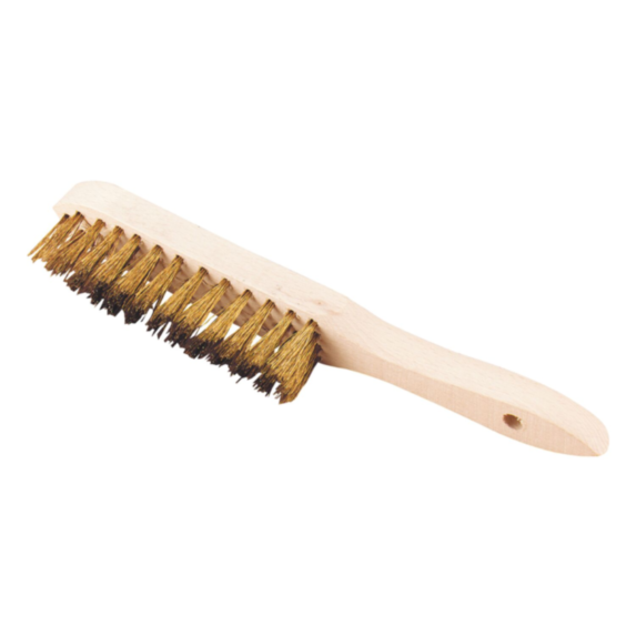 Brosse à manche 28cm fil rond laitonné souple L'OUTIL PARFAIT