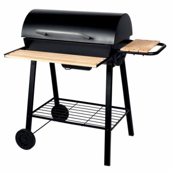 Barbecue charbon de bois Ohio acier 60x37cm noir - SOMAGIC
