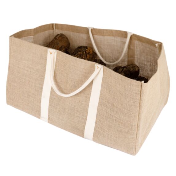 Sac à bûches toile de jute 61x37x30cm - SOMAGIC