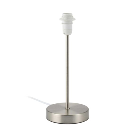 Pied lampe acier brossé Olga d12 h30