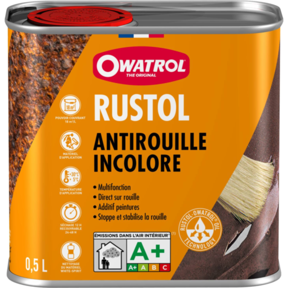 Peinture Anti-rouille Rustol-Owatrol 0,5L