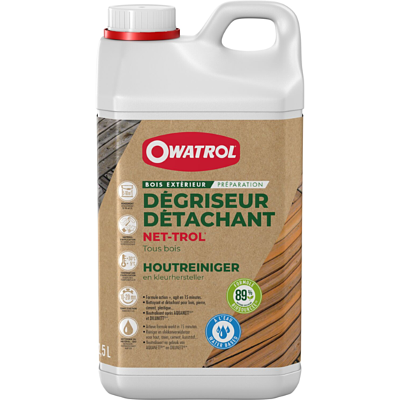 Dégriseur neutralisant gélifié Net-Trol bois 2,5 L - OWATROL