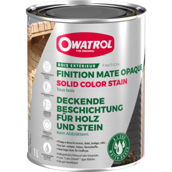 Finition opaque matte terrasses et bardages 1 L - OWATROL