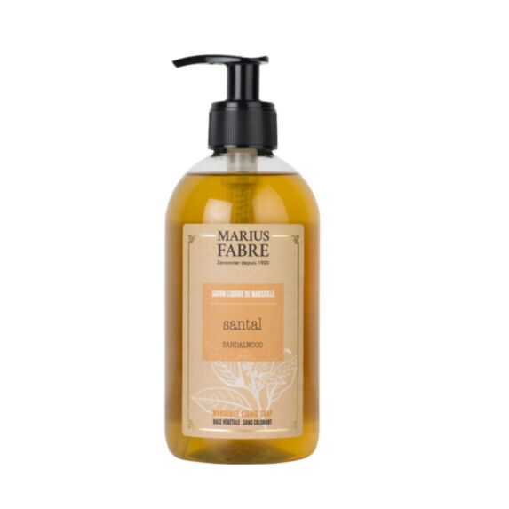 Savon liquide de Marseille au santal pompe 400ml - MARIUS FABRE