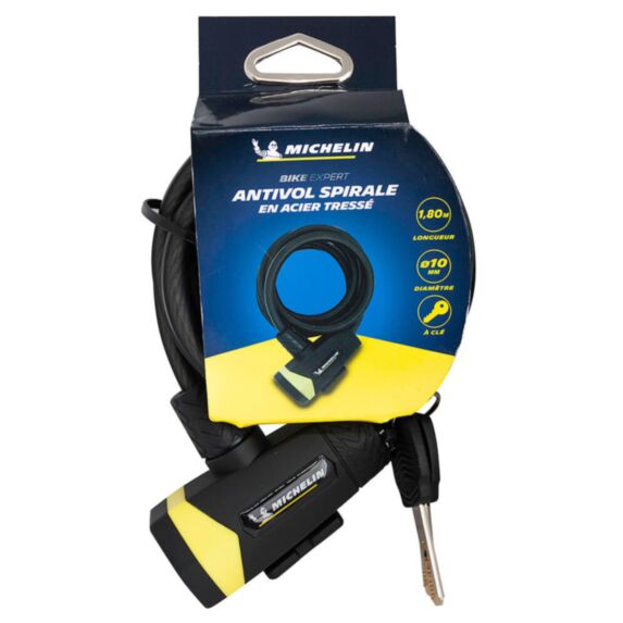 Antivol spirale Ø10x1,80m + support