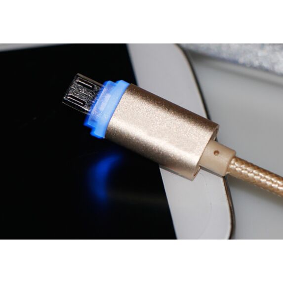 Cordon micro USB avec LED - OPTEX