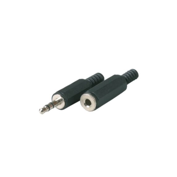 2 fiches audio jack 3,5mm mâle/femelle - FPE