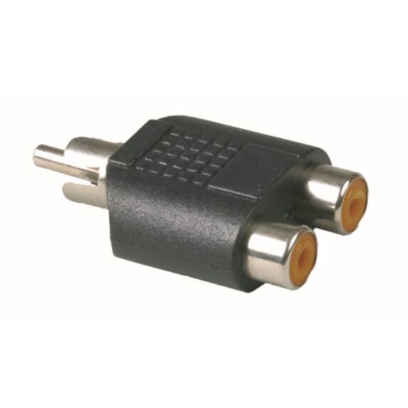 Adaptateur audio RCA mâle / 2 RCA femelles - FPE