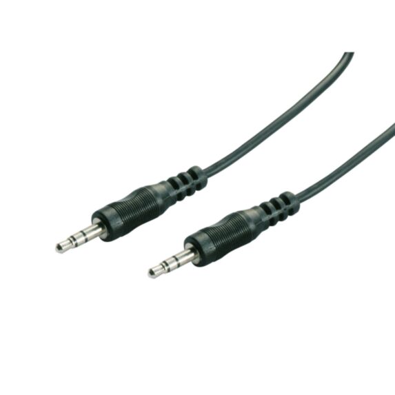Cordon audio jack 3,5mm mâle/mâle - 1,2m - FPE