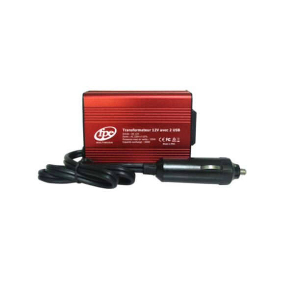 Convertisseur 12v 230v 150w allume cigare