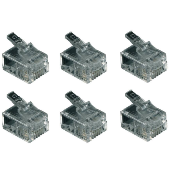 6 fiches RJ11 mâles - FPE