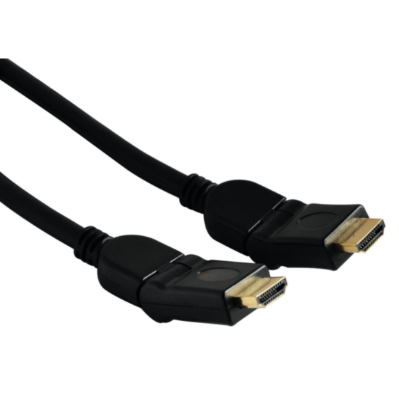 Cordon HDMI mâle/mâle rotatif 180° - 1,5m - FPE