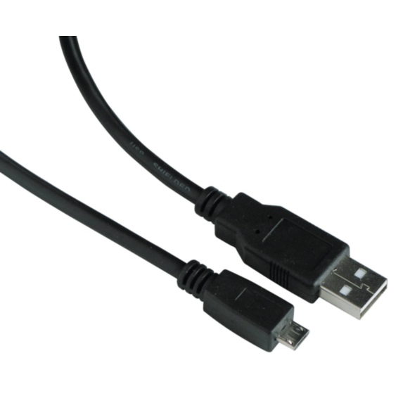 Cordon USB micro USB mâle / USB A mâle - 1,8m - FPE