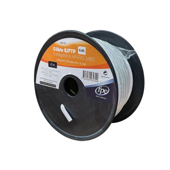 Câble réseau S/FTP catégorie 6 25m