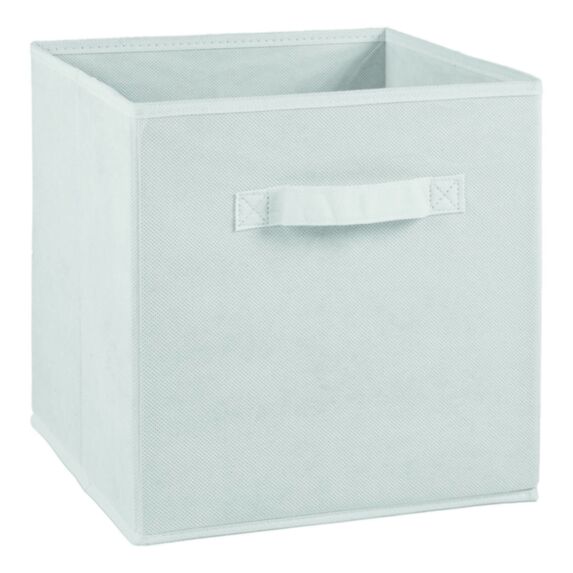 Tiroir avec poignée en tissu 27x27x28cm blanc