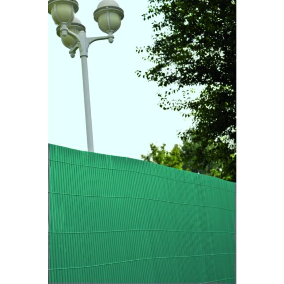 Canisse double face Lame PVC 10mm 1,5x3m Vert - IDEAL GARDEN