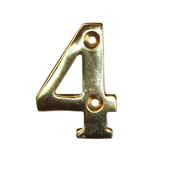 chiffre laiton poli 51 mm 4 - NOVAP