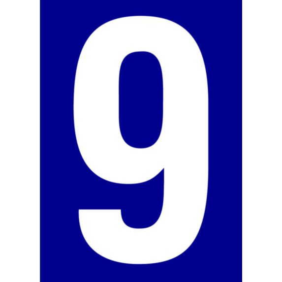 chiffre numéro de rue adhésivé 9 - NOVAP