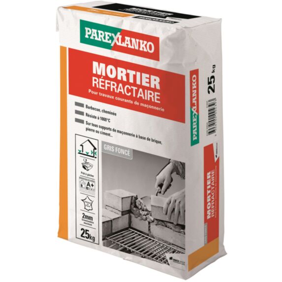 Mortier réfractaire 25kg - PAREXLANKO