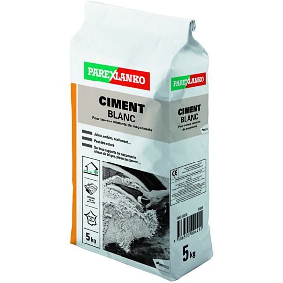 Ciment blanc 5kg - PAREXLANKO