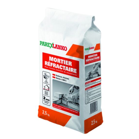 Mortier réfractaire 2,5kg - PAREXLANKO