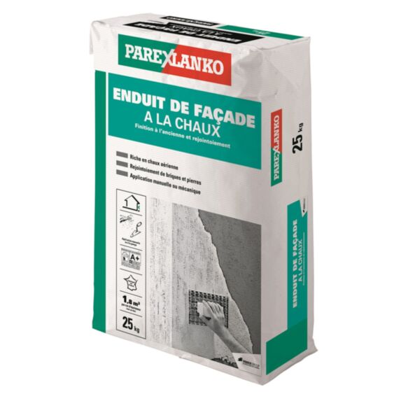 Enduit de façade à la chaux sable 25kg - PAREXLANKO