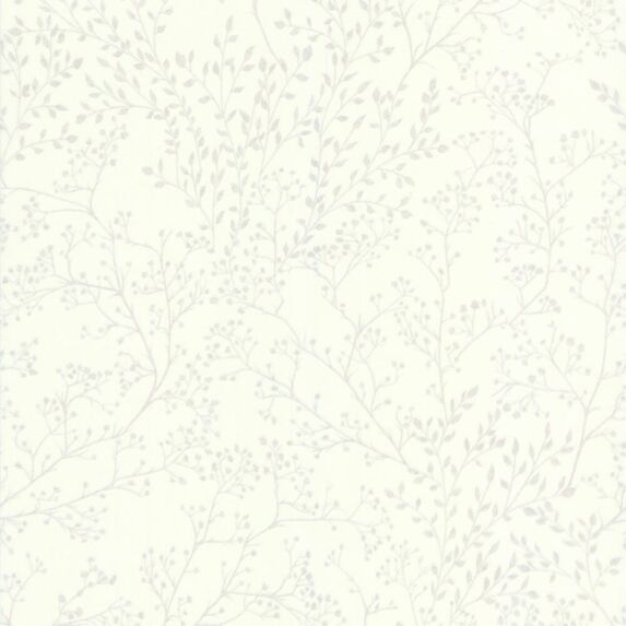 Papier Peint Expansé Intissé Feuillage 10,05x0,53m Blanc - LUTECE