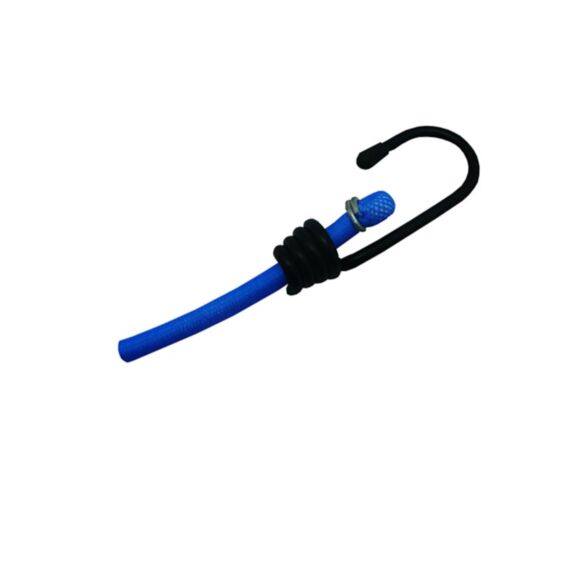 2 sandows multibrins gaine tresse bleu longueur : 0,6m ø6mm -