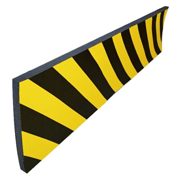 Protection souple 300x1000x20mmcouleur noir/jaune