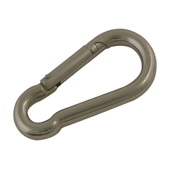 2 mousquetons pompier AZ ø6mm longueur : 60mm