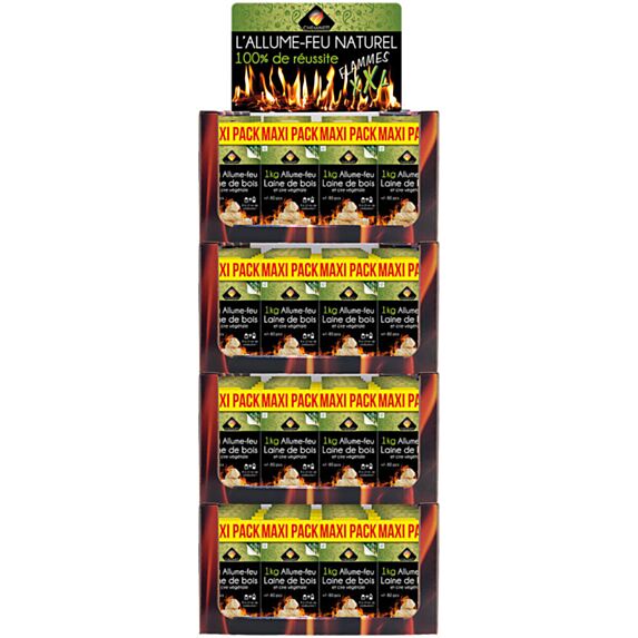 Allume feu laine de bois 100% végétal 1kg