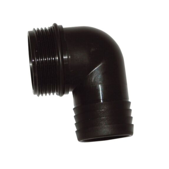 Raccord plastique à visser pour pompes coudé ø30 avec joint - m33/42 - SPID'O