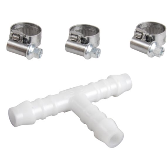 Té plastique Ø8 mm + 3 colliers - SPID'O