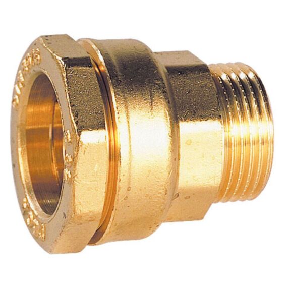 Raccord laiton droit mâle 20 - 15/21 laiton - DIPRA