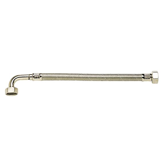 flexible inox de raccordement diamètre intérieur 13mm FF15/21 coudé 1000mm - DIPRA