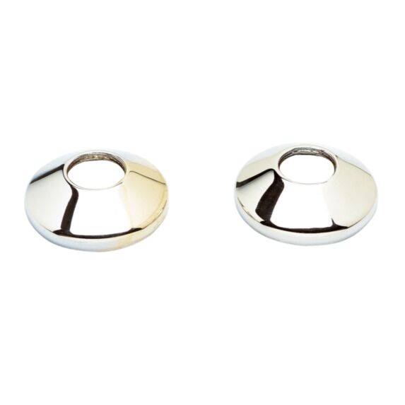 Rosaces chromées x 2