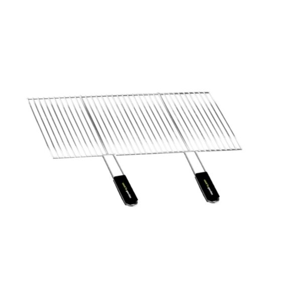Grille de Barbecue Recoupable 70x40cm Manche Noir Soft Touch