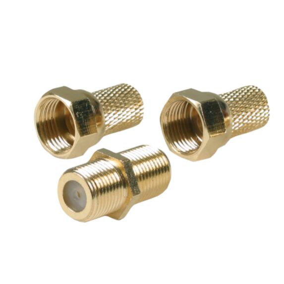 2 fiches f + adaptateur connectique or - OPTEX