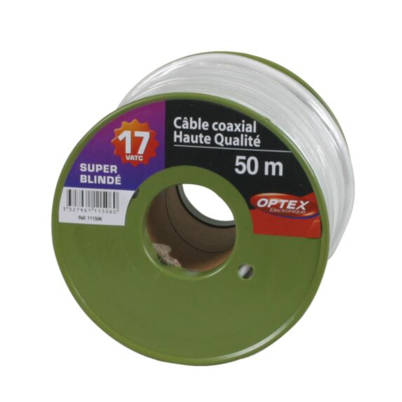 Câble coal blanc 17vatc 50 mètres - OPTEX