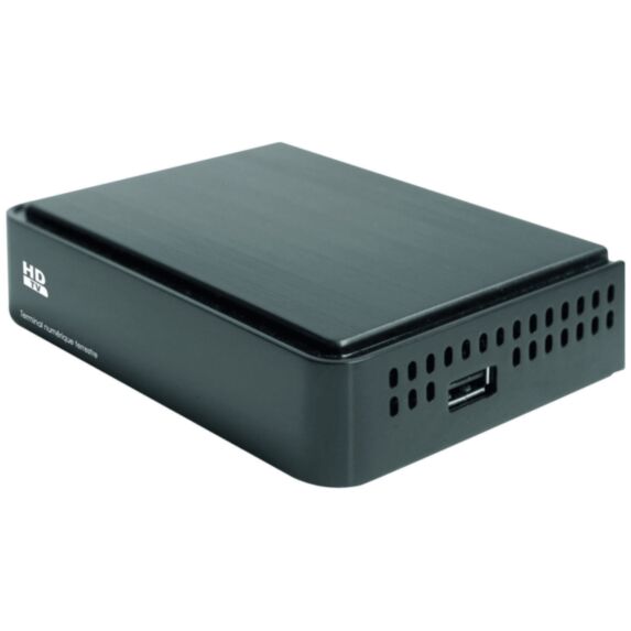 Récepteur numérique TNT HD - entrée USB et télécommande - OPTEX