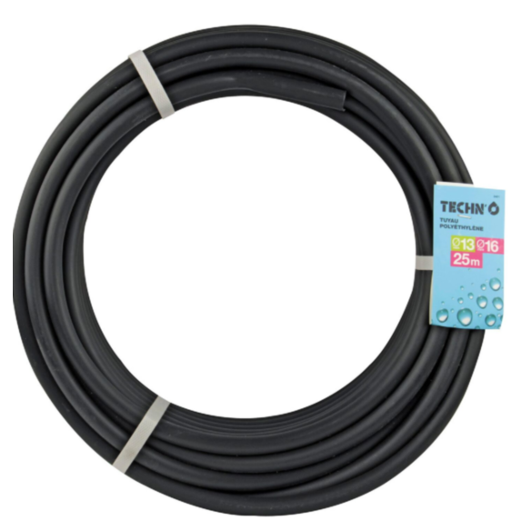 Tuyau arrosage goutte à goutte polyéthylène Ø13x16mm 25m - FITT